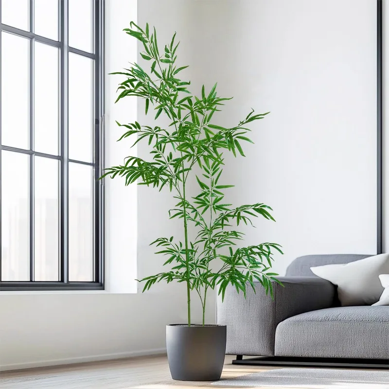 ไม้ไผ่ประดิษฐ์ไม้ไผ่สีเขียวขนา - Ficus Lyrata Tree บทวิจารณ์และราคา