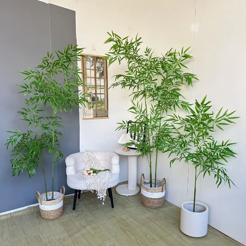 ไม้ไผ่ประดิษฐ์ไม้ไผ่สีเขียวขนา - Ficus Lyrata Tree บทวิจารณ์และราคา