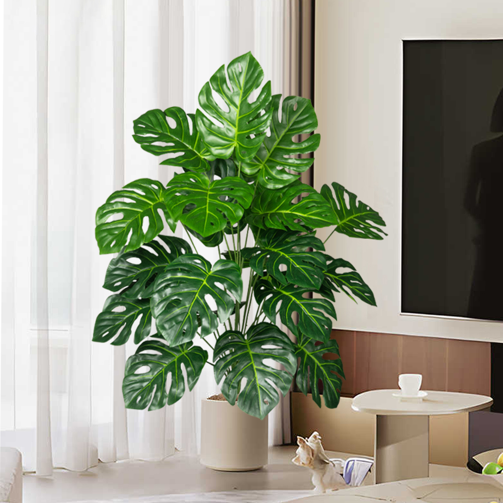 70-100 ซม.ประดิษฐ์ Monstera Tr - Ficus Lyrata Tree บทวิจารณ์และราคา